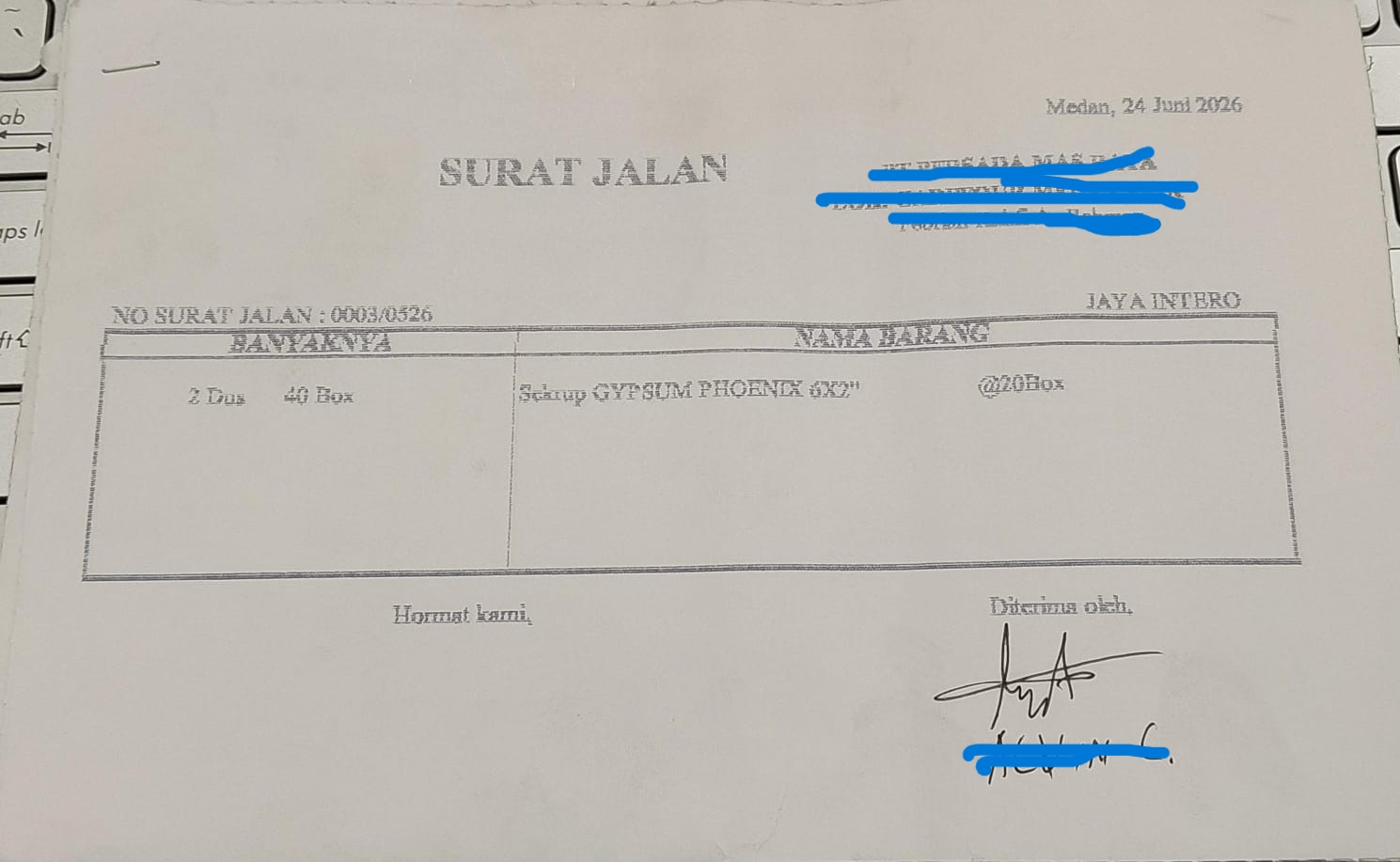 Nota Pengiriman 10