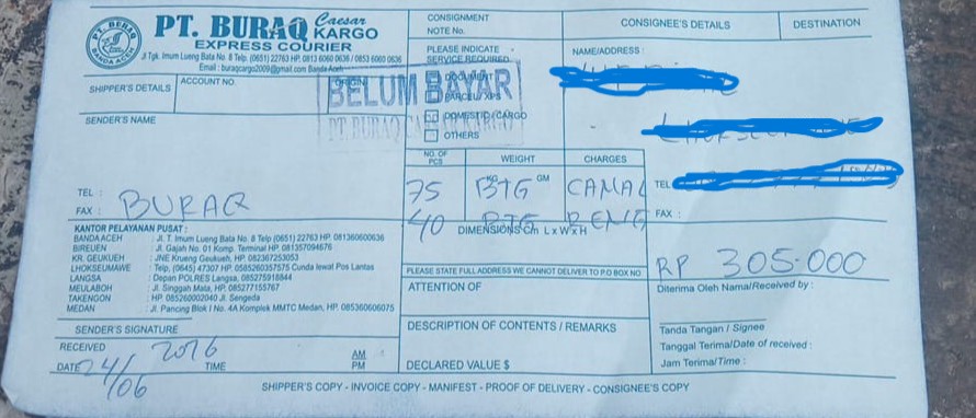 Nota Pengiriman 11