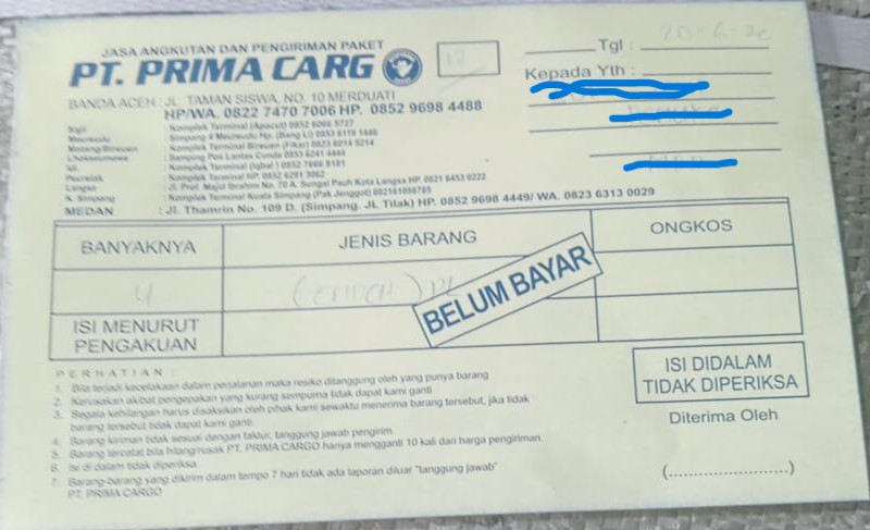 Nota Pengiriman 2