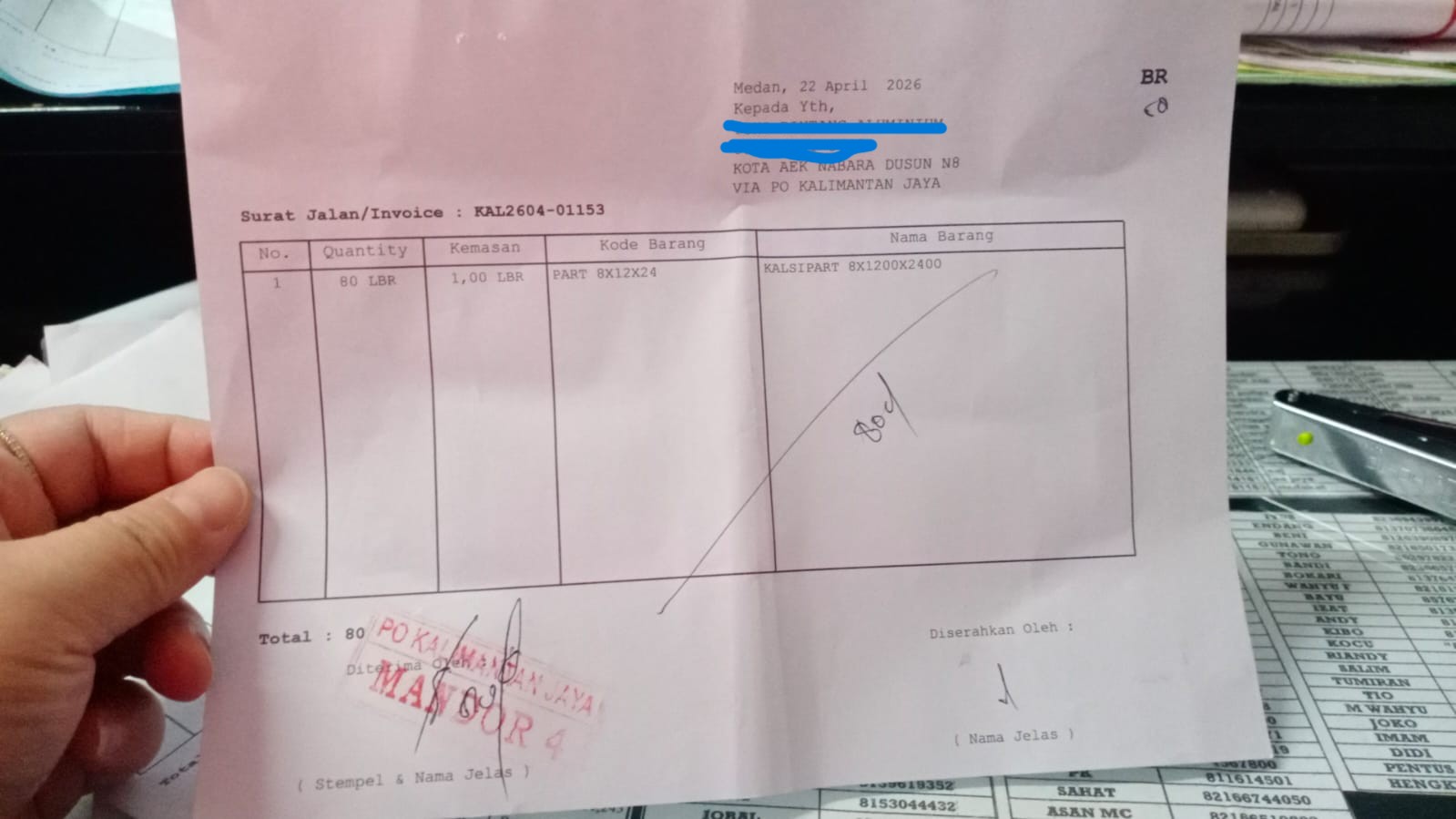 Nota Pengiriman 4